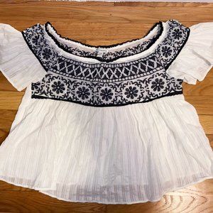 American Eagle Off The Shoulder Baby Doll Top
